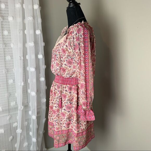 Anthropologie Love the Label Sam pink floral mini dress size XS - Picture 3 of 13